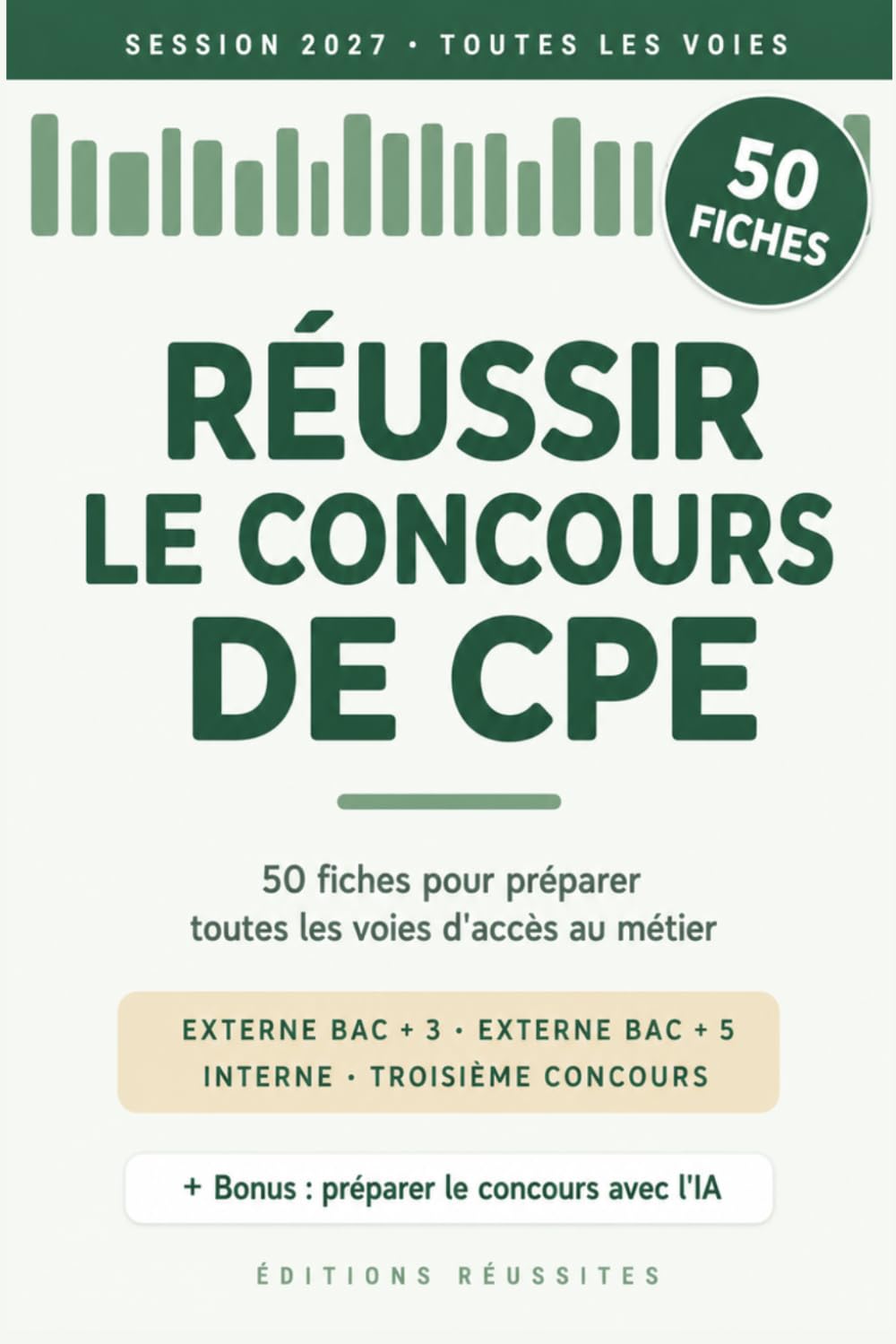 Couverture : Réussir le concours de CPE 2027